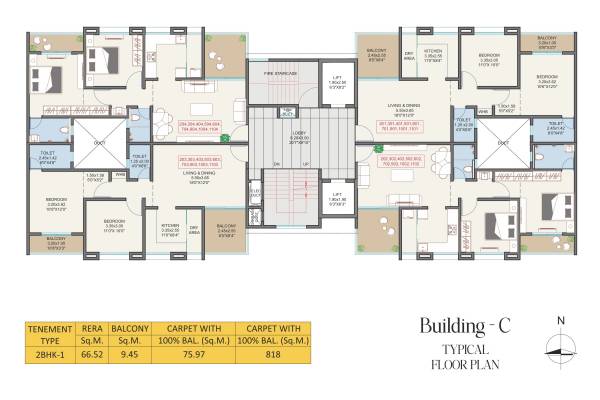  serenity Tower 3 Cluster Plan for Typical Floor