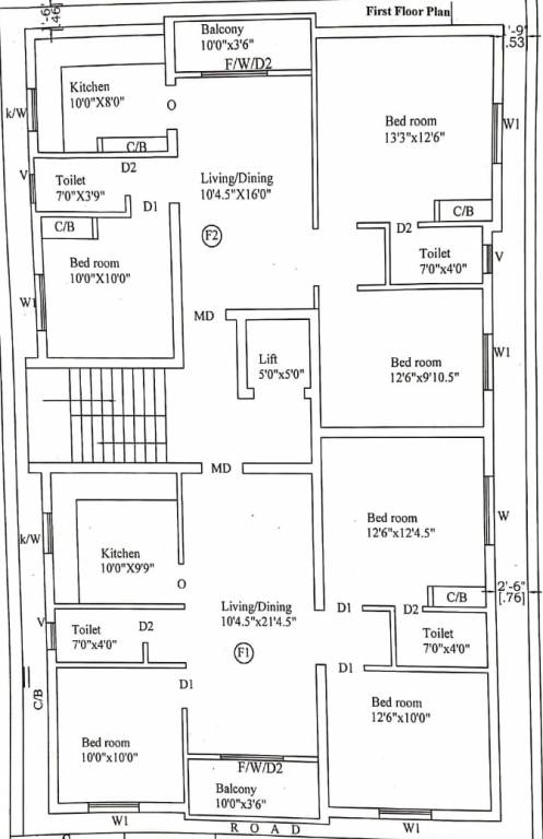  sai sudha flats Cluster Plan