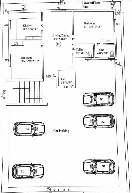  sai sudha flats Cluster Plan