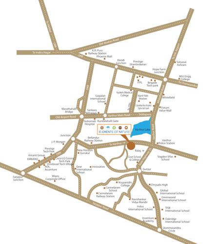  elements-of-nature-akash-block-b-and-c Location Plan