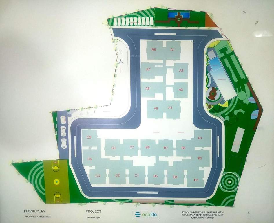  elements of nature akash block b and c Master Plan