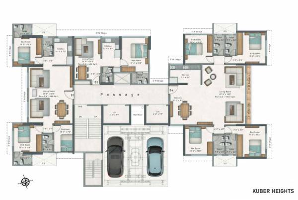  kuber-heights Kuber Heights Typical Cluster Plan