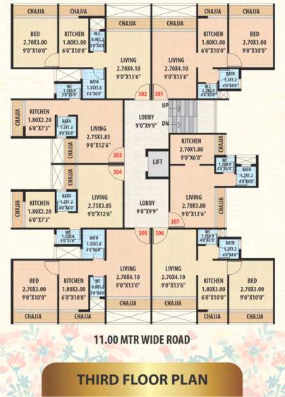  plaza Cluster Plan for 3rd Floor