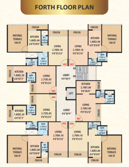  plaza Cluster Plan for 4th Floor