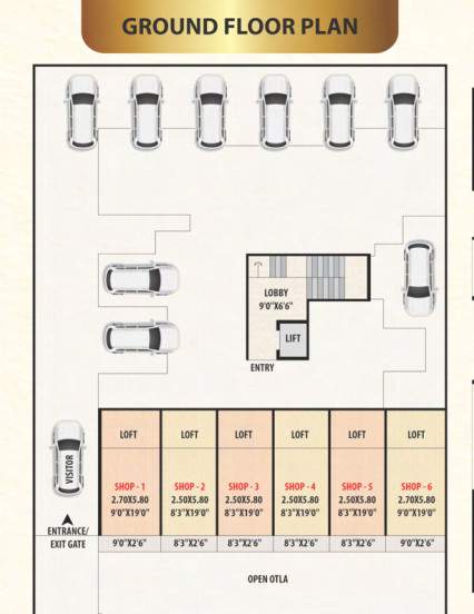  plaza Cluster Plan for ground Floor