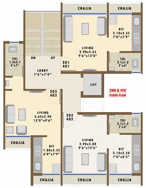  adore Adore Cluster Plan for 2nd and 4th Floor