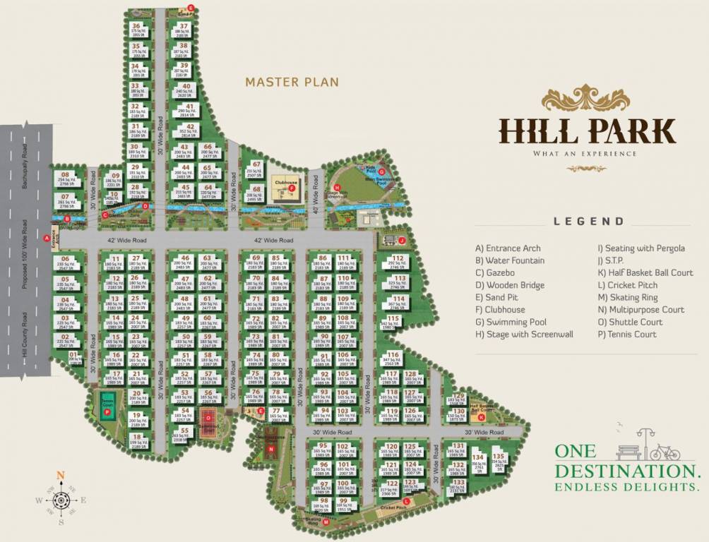  hill park Layout Plan