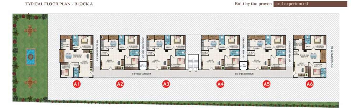  residency Cluster Plan for ground Floor
