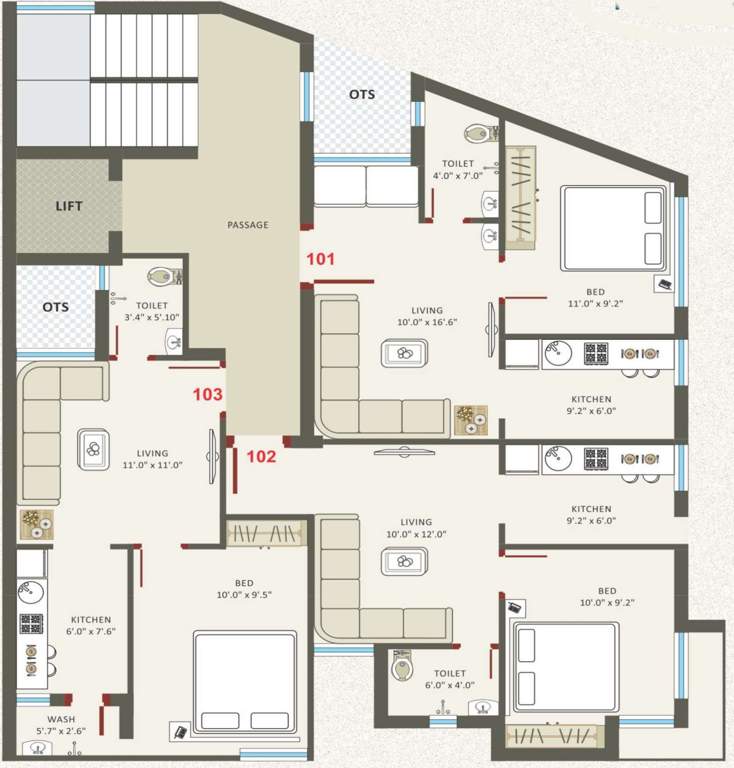  palace b Cluster Plan