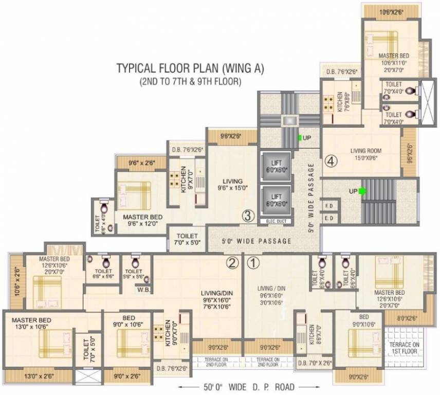  riddhi siddhi RIDHI SIDDHI A WING Cluster Plan