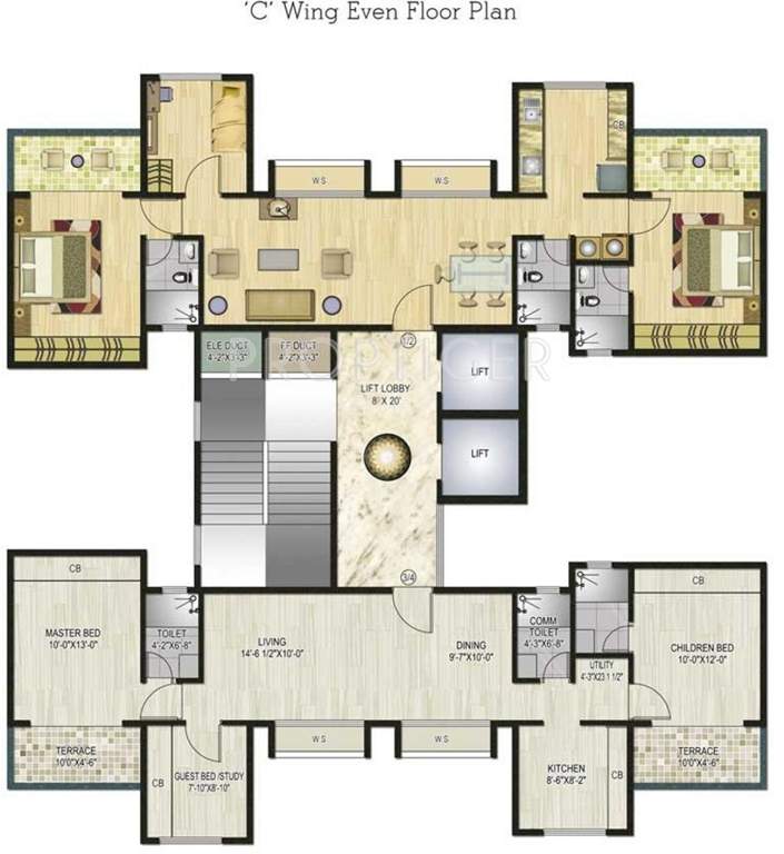  atlantis Images for Cluster Plan of Neelsidhi Atlantis