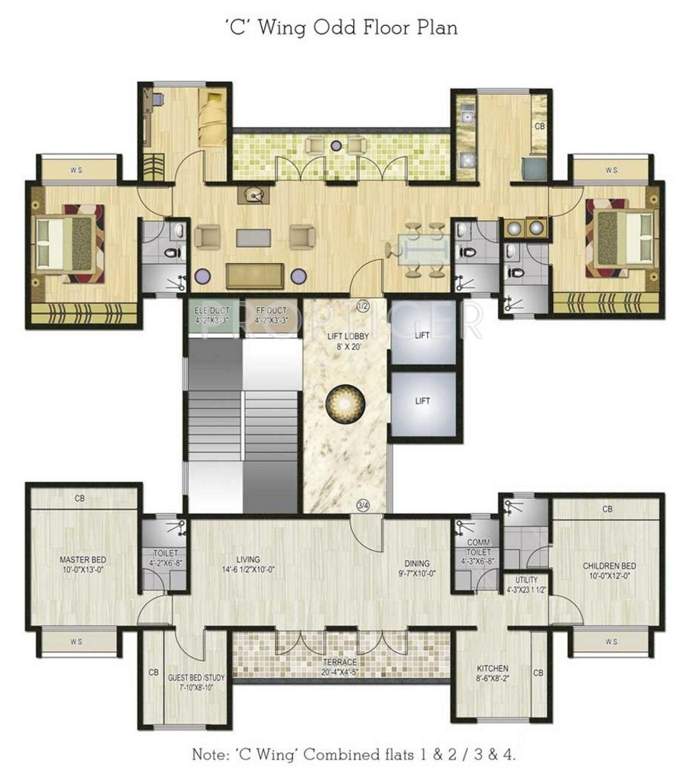  atlantis Images for Cluster Plan of Neelsidhi Atlantis