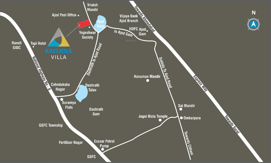 villa Location Plan