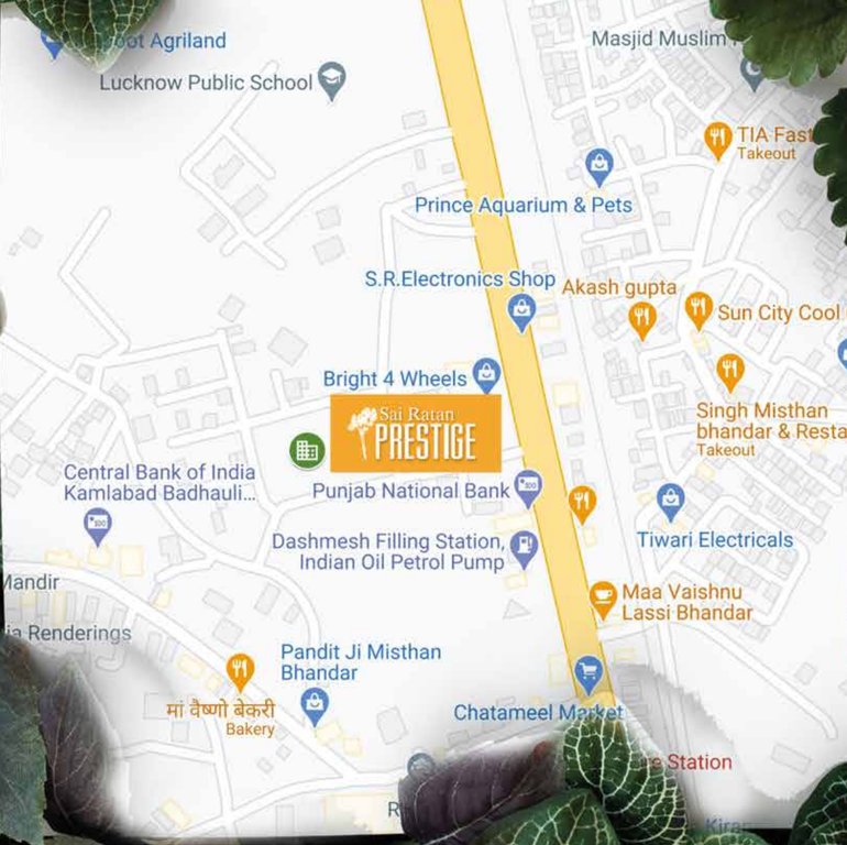  sai ratan prestige Location Plan