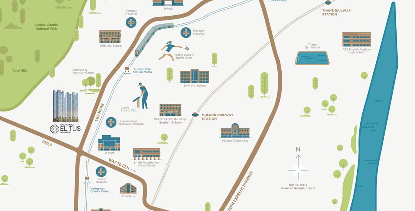  kalpataru elitus Location Plan