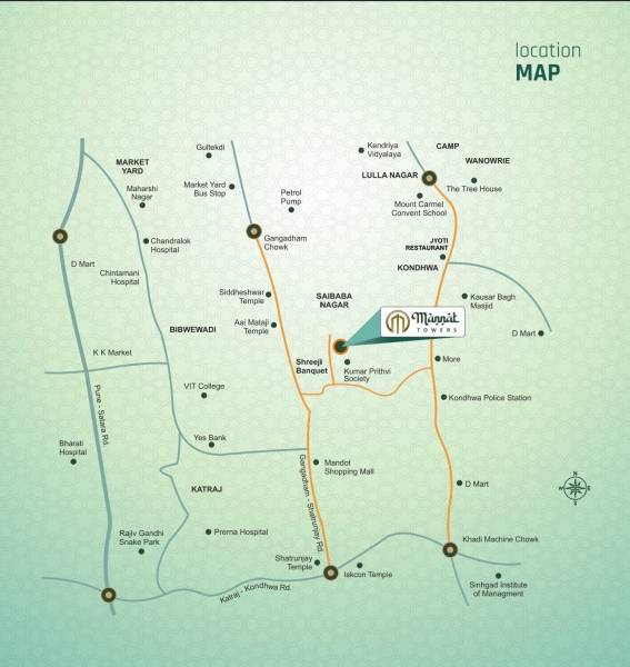  mannat-towers Location Plan
