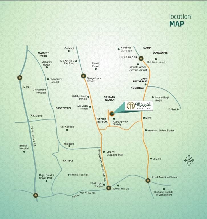  mannat towers Location Plan