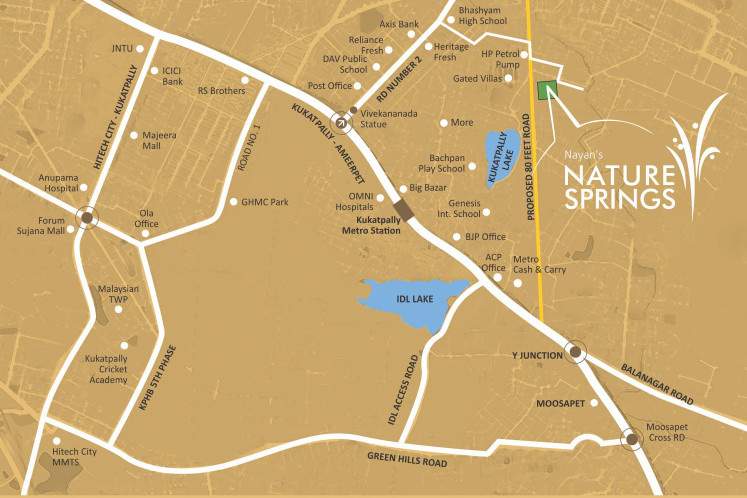  nayans nature springs Location Plan