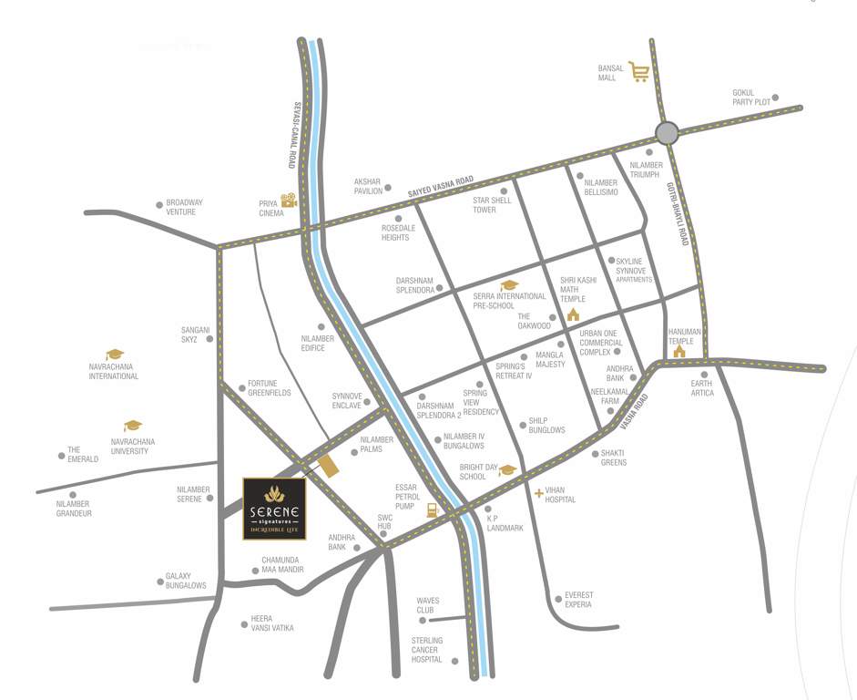  serene signatures Location Plan