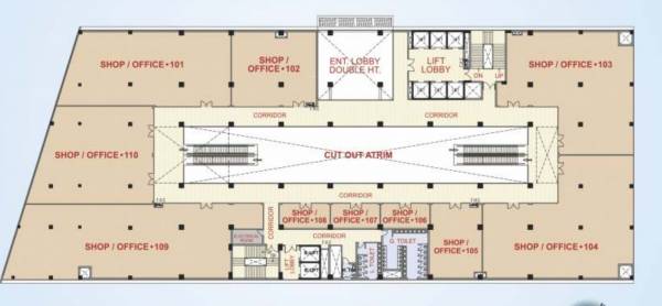  square Cluster Plan For 2nd floor