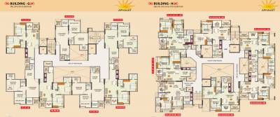  aryavat G And H Cluster Plan For Typical Floor Plan