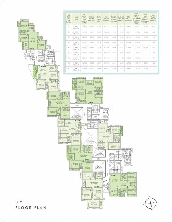  the sky lake Cluster Plan
