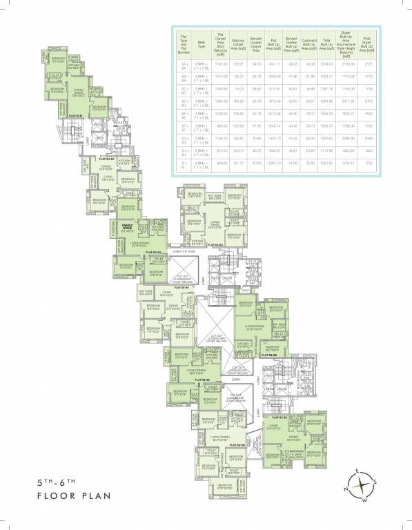  the sky lake Cluster Plan