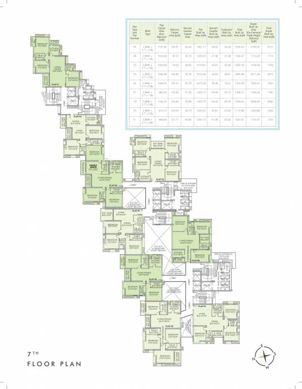  the sky lake Cluster Plan