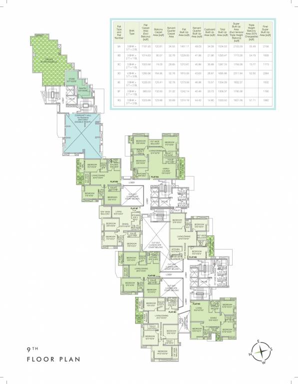  the sky lake Cluster Plan