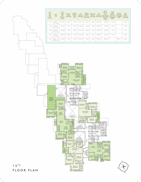  the sky lake Cluster Plan