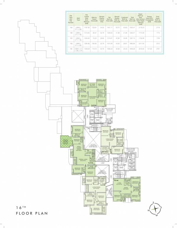  the sky lake Cluster Plan