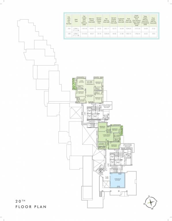  the sky lake Cluster Plan