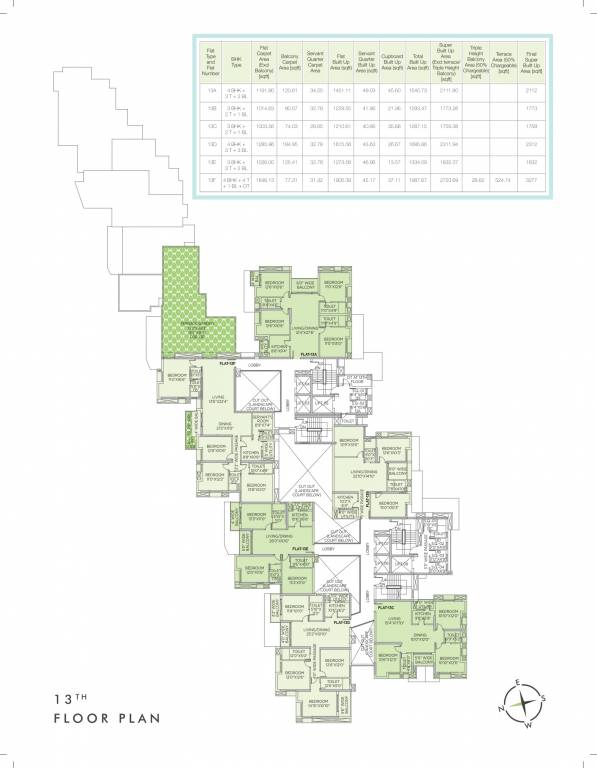  the sky lake Cluster Plan
