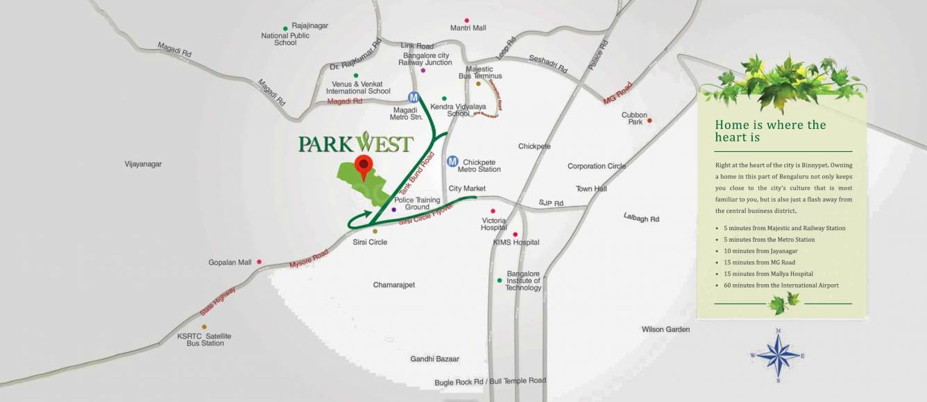  park west magnolia tower 6 Location Plan