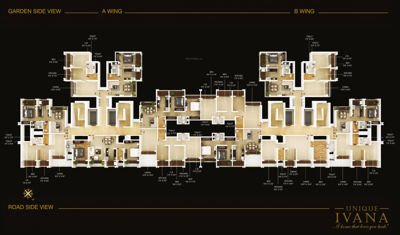  ivana Type   A, B Typical Cluster Plan