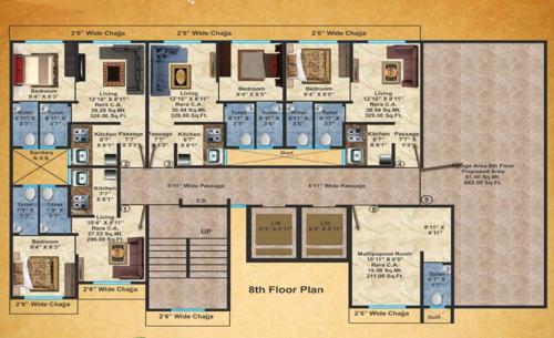  maharashtra-mandir Maharashtra Mandir Cluster Plan For 8th Floor
