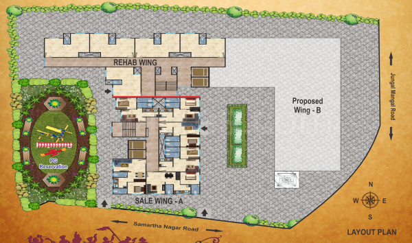  maharashtra-mandir Layout Plan