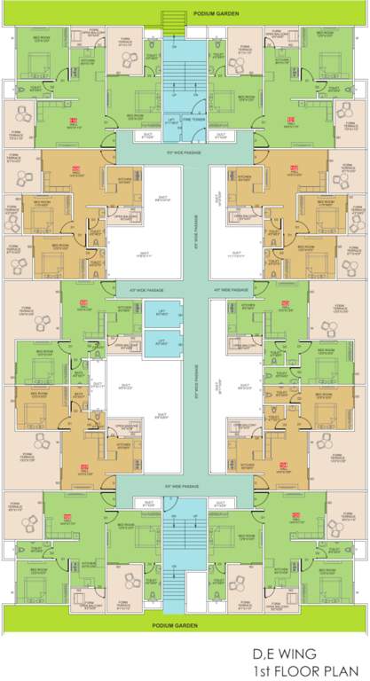  yuva building d Cluster Plan
