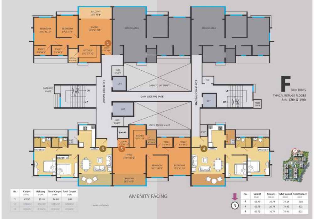  7 plumeria drive phase 2 F Bldg Cluster Plan