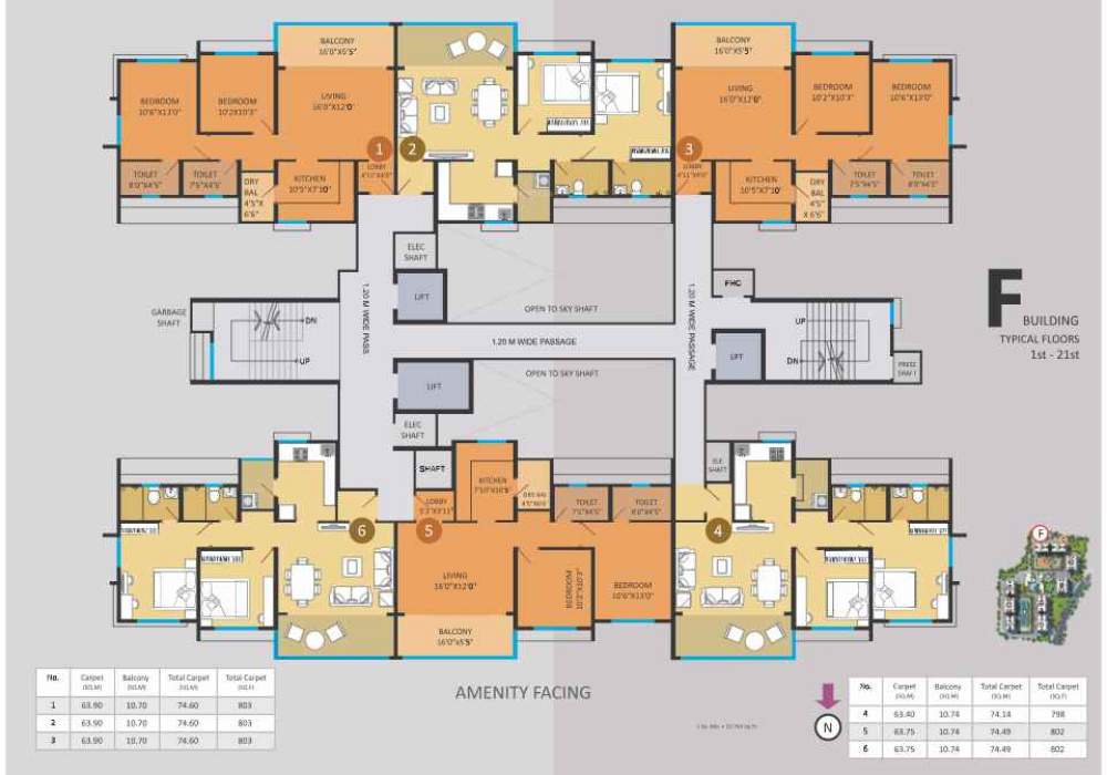 7 plumeria drive phase 2 F Bldg Cluster Plan