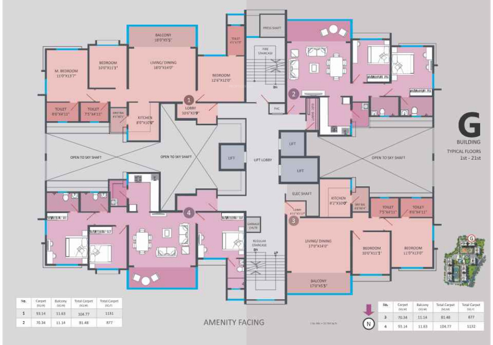  7 plumeria drive phase 2 G Bldg Cluster Plan