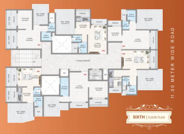  s-m-royal-avenue Cluster Plan for 6th Floor
