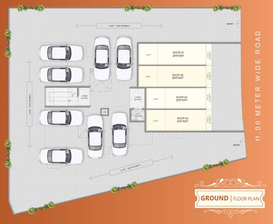  s m royal avenue Cluster Plan for ground Floor