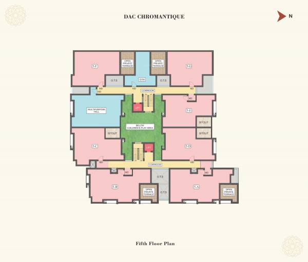 Cluster Plan for 5th Floor chromantique Cluster Plan for 5th Floor