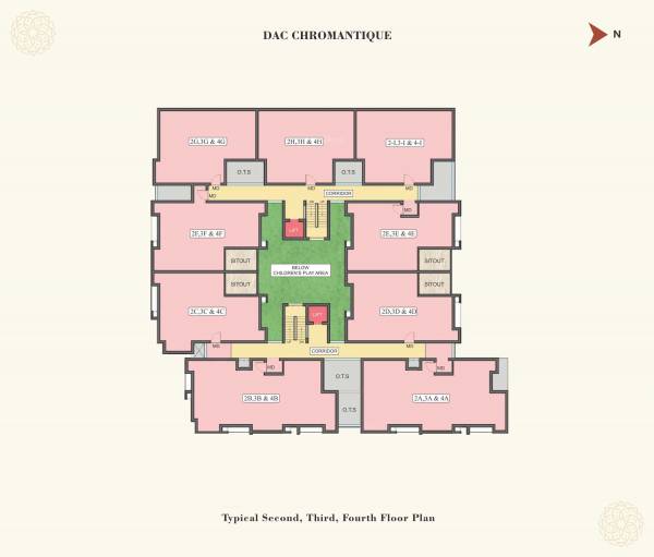 Cluster Plan from 2nd to 4th Floor chromantique Cluster Plan from 2nd to 4th Floor