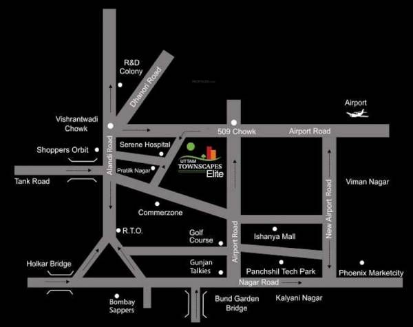  scapers-uttam-townscapes-elite-phase-3 Location Plan