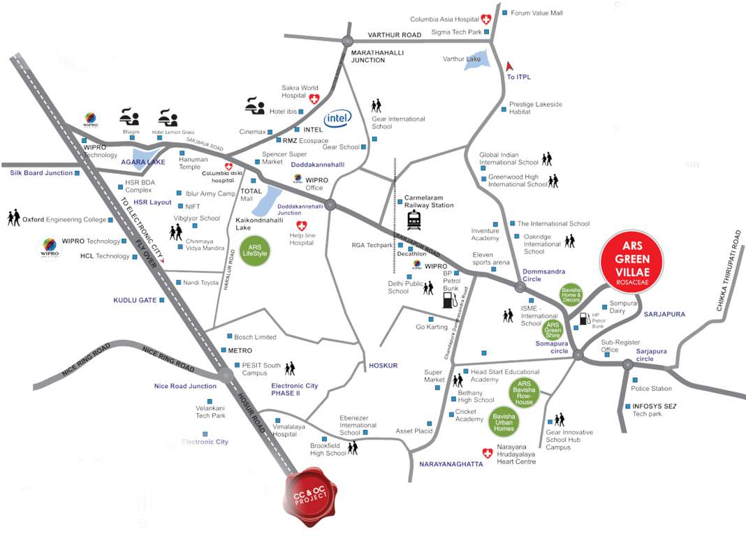  green villae rosaceae Location Plan