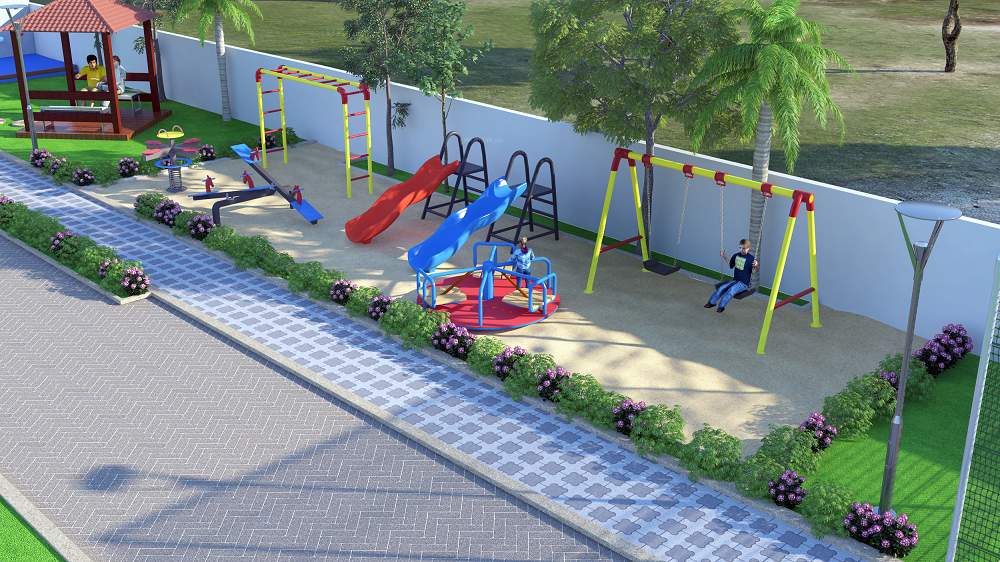  green villae rosaceae Children's play area