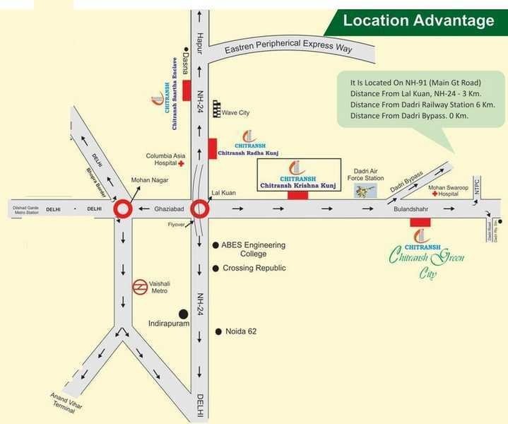 krishna kunj Location Plan