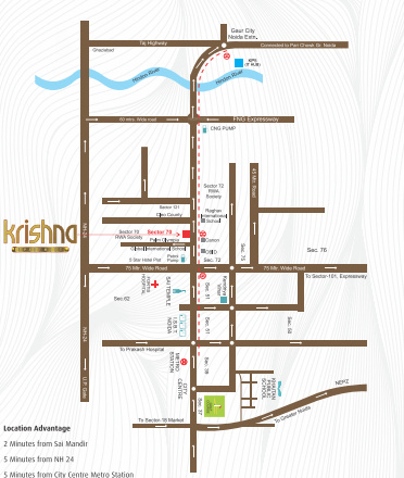  krishna-apartment Location Plan